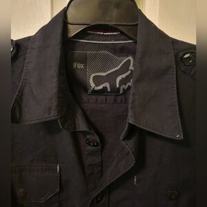 Fox Men's Bkack Long Sleeved Shirt